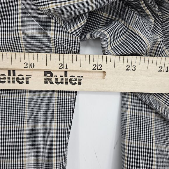 Roundtree‎ & Yorke Shirt Mens Small Black Brown EZ Gold Label Non Iron Button S - Picture 8 of 10